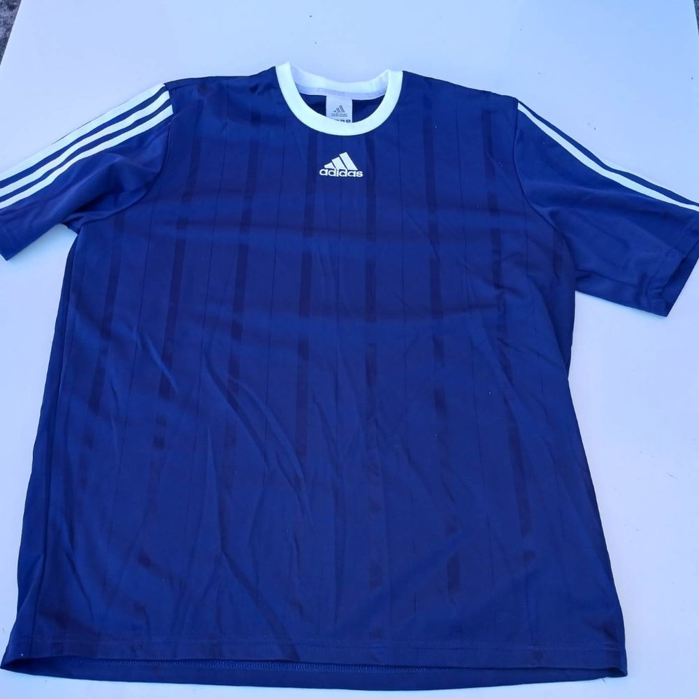 Adidas Size L Blue Men's Shirt